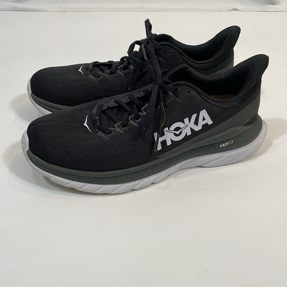 Hoka One One Mach ProFly Men’s Running Sneaker Size 10.5 Black White - Picture 4 of 12